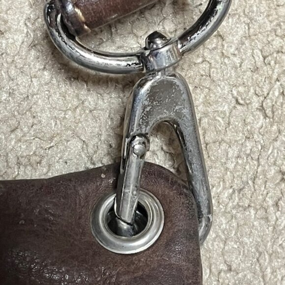 VTG Fossil Sutter Multi-Pocket Messenger Crossbody Pebbled Finish Leather Bag - Picture 10 of 16